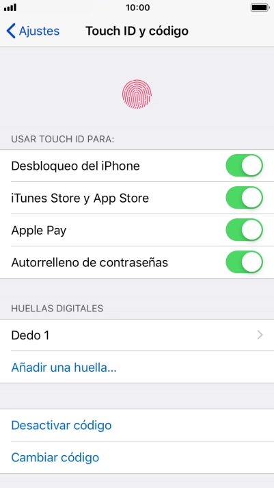 Pulsa el indicador junto a 