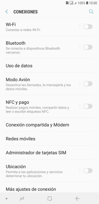 Pulsa Redes móviles.