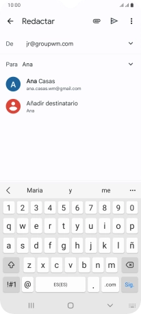 Pulsa el contacto deseado.