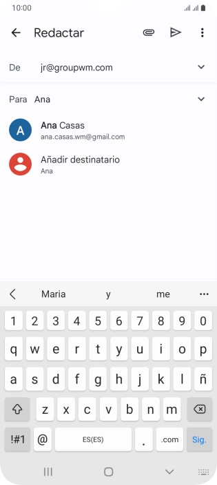 Pulsa el contacto deseado.