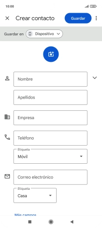 Pulsa Nombre e introduce el nombre deseado.