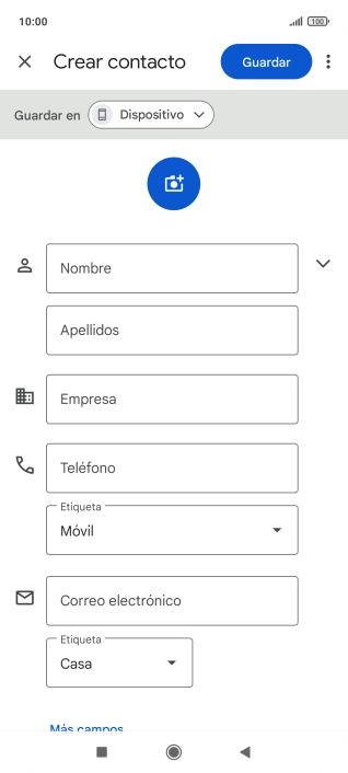 Pulsa Nombre e introduce el nombre deseado.