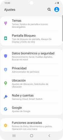 Pulsa Nube y cuentas.