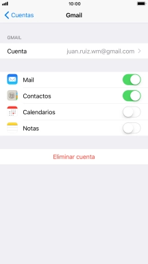 Pulsa la tecla de inicio para terminar y regresar a la pantalla de inicio.
