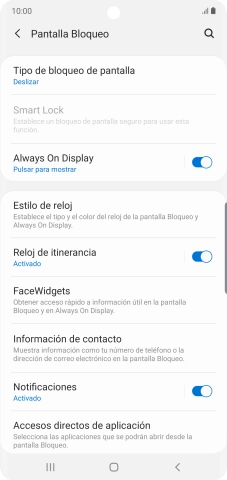 Pulsa Tipo de bloqueo de pantalla.