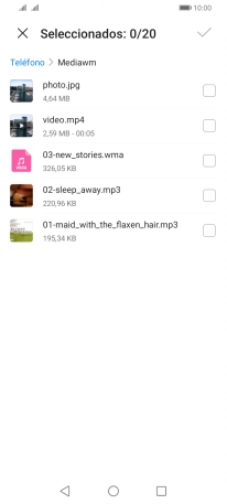 Pulsa el archivo deseado.