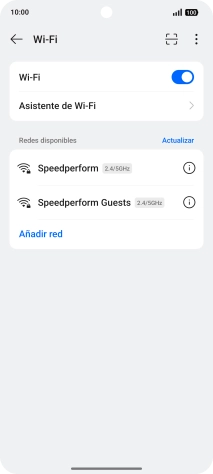 Pulsa Asistente de Wi-Fi.