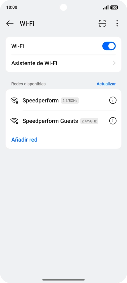 Pulsa Asistente de Wi-Fi.