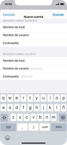 Pulsa Guardar. Ahora se ha configurado tu cuenta de correo electrónico. Si deseas seleccionar más ajustes del servidor de correo de entrada o de salida, continúa con los pasos siguientes.