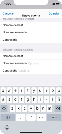 Pulsa Guardar. Ahora se ha configurado tu cuenta de correo electrónico. Si deseas seleccionar más ajustes del servidor de correo de entrada o de salida, continúa con los pasos siguientes.