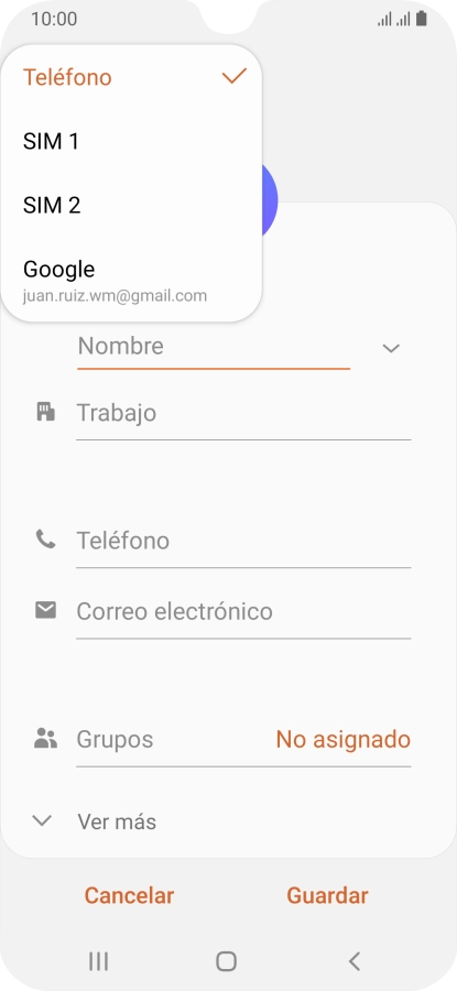 Pulsa Teléfono.