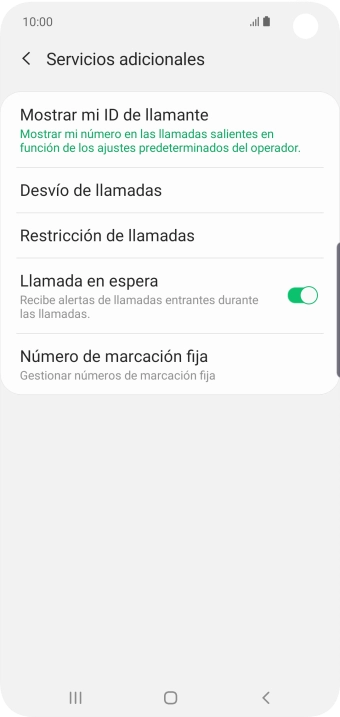 Pulsa Desvío de llamadas.