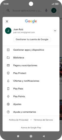 Pulsa Gestionar apps y dispositivo.