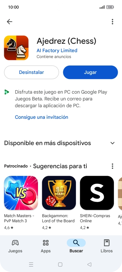 Pulsa la tecla de inicio para terminar y regresar a la pantalla de inicio.