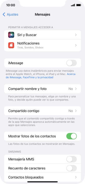 Pulsa el indicador junto a 