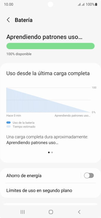 Pulsa Ahorro de energía.