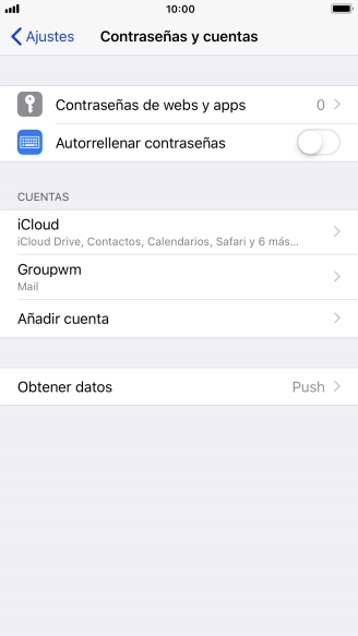 Pulsa el nombre de la cuenta de correo electrónico que acabas de crear. Pulsa el nombre de la cuenta de correo electrónico que acabas de crear.