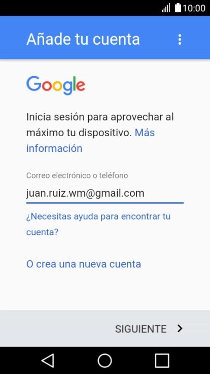 Pulsa SIGUIENTE.