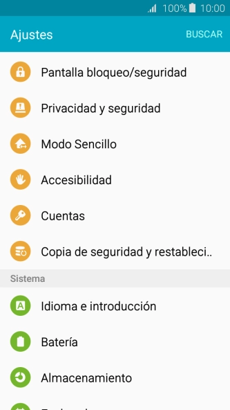Pulsa Pantalla bloqueo/seguridad.