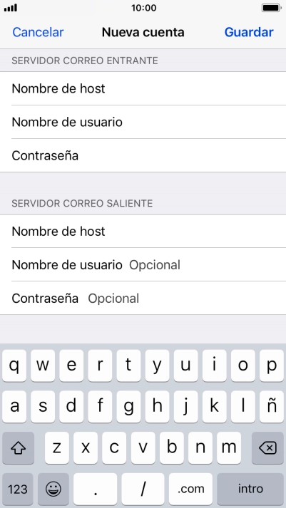 Pulsa Guardar. Ahora se ha configurado tu cuenta de correo electrónico. Si deseas seleccionar más ajustes del servidor de correo de entrada o de salida, continúa con los pasos siguientes.