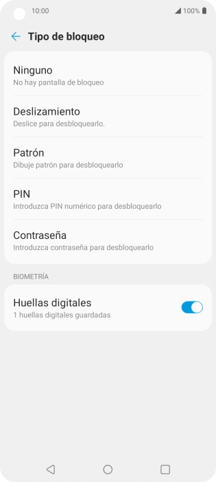 Pulsa Ninguno.