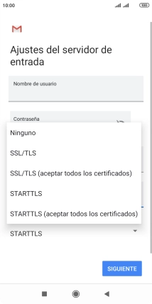 Pulsa Ninguno para desactivar la función.