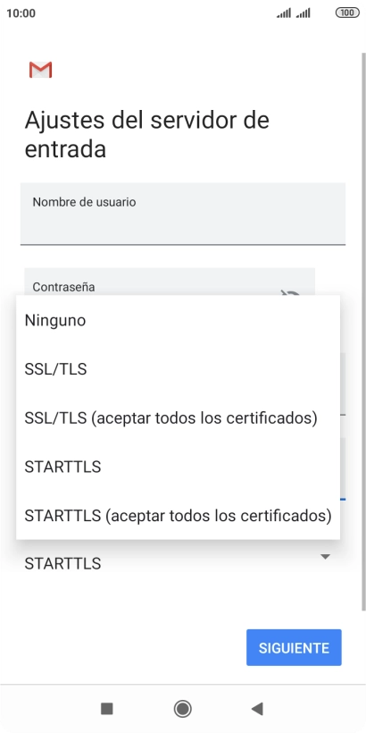 Pulsa Ninguno para desactivar la función.
