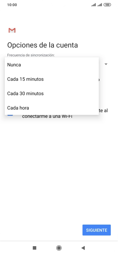 Pulsa el ajuste deseado.