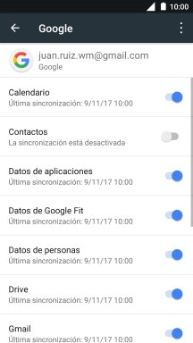 Pulsa el indicador junto a 