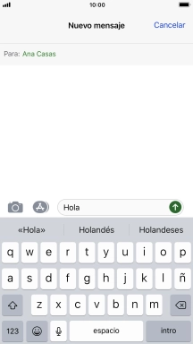 Pulsa el icono de enviar.