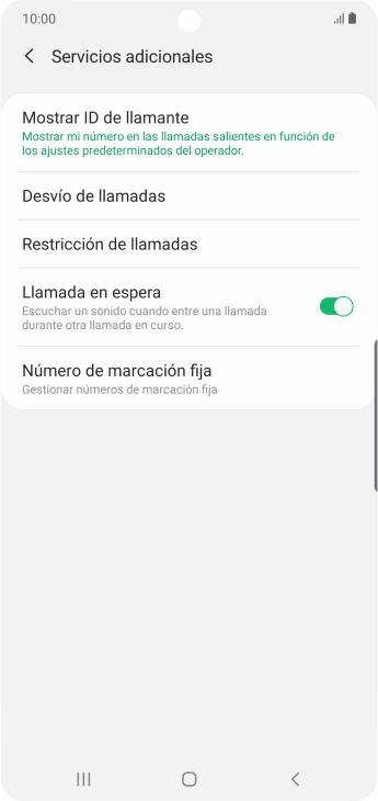 Pulsa Desvío de llamadas.