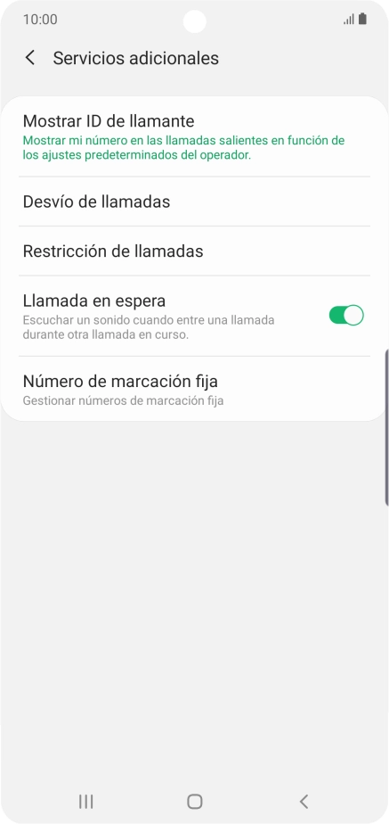 Pulsa Desvío de llamadas.