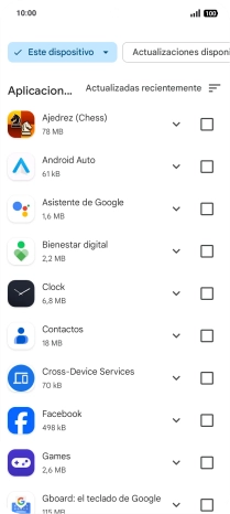 Pulsa la app deseada.