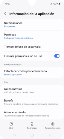 Pulsa Almacenamiento.