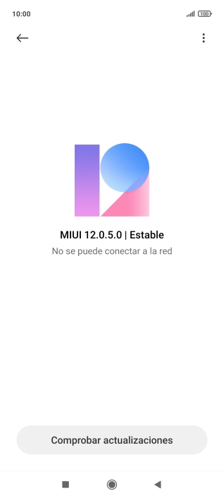 Pulsa Comprobar actualizaciones. Si hay una versión de software nueva disponible, aparecerá ahora en la pantalla. Sigue las indicaciones de la pantalla para actualizar el software del teléfono.