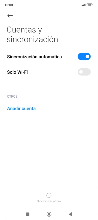 Pulsa Añadir cuenta.