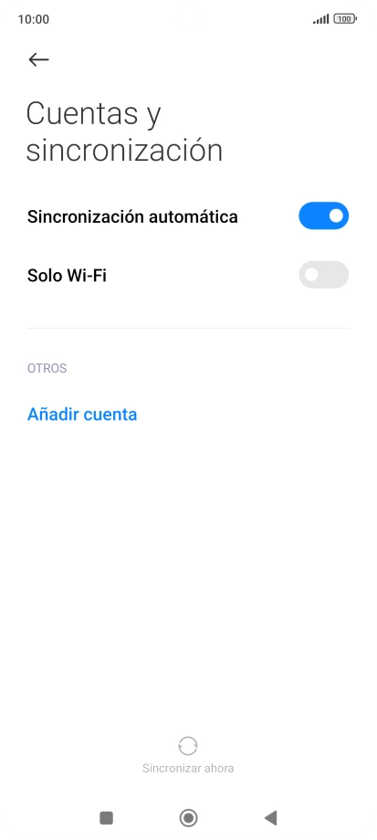 Pulsa Añadir cuenta.
