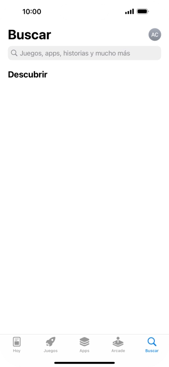 Pulsa en el campo de búsqueda e introduce el nombre o el tema de la app deseada.