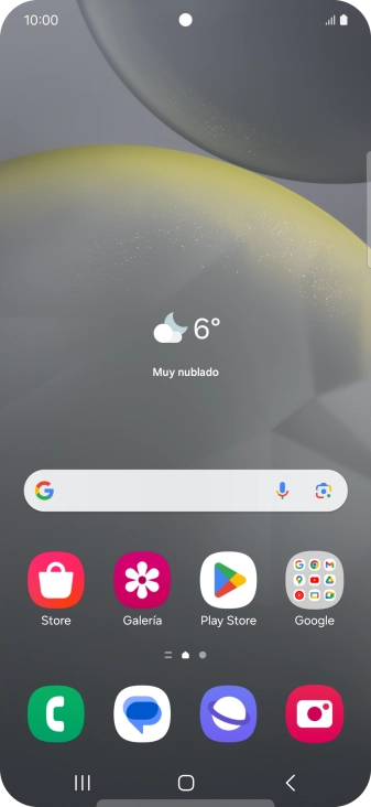Desliza dos dedos hacia abajo desde la parte superior de la pantalla.