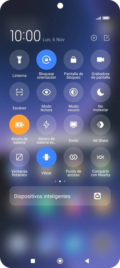 Pulsa la tecla de inicio para terminar y regresar a la pantalla de inicio.