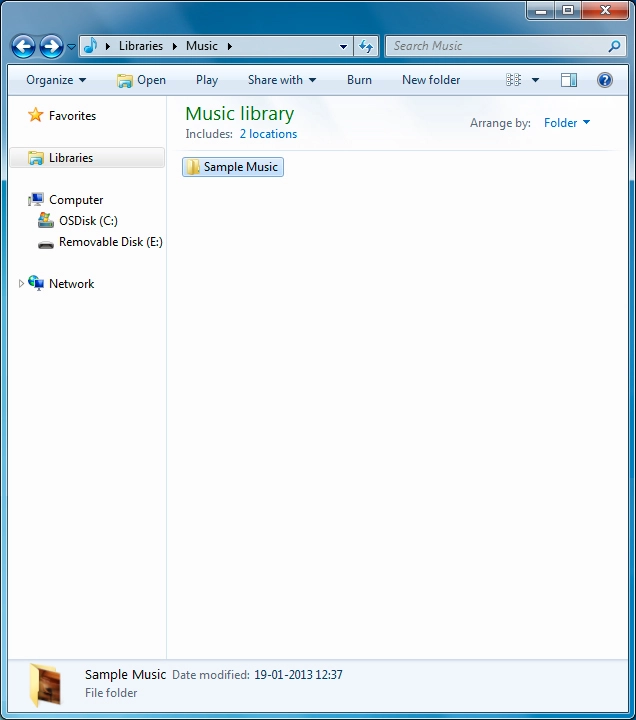 Desplázate a la carpeta deseada en el sistema de archivos del ordenador o del teléfono.