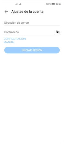 Pulsa Dirección de correo e introduce tu dirección de correo electrónico.