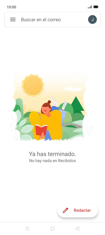 Pulsa el icono de cuenta de correo electrónico.