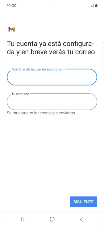 Pulsa Tu nombre e introduce el nombre del remitente. Pulsa Tu nombre e introduce el nombre del remitente.