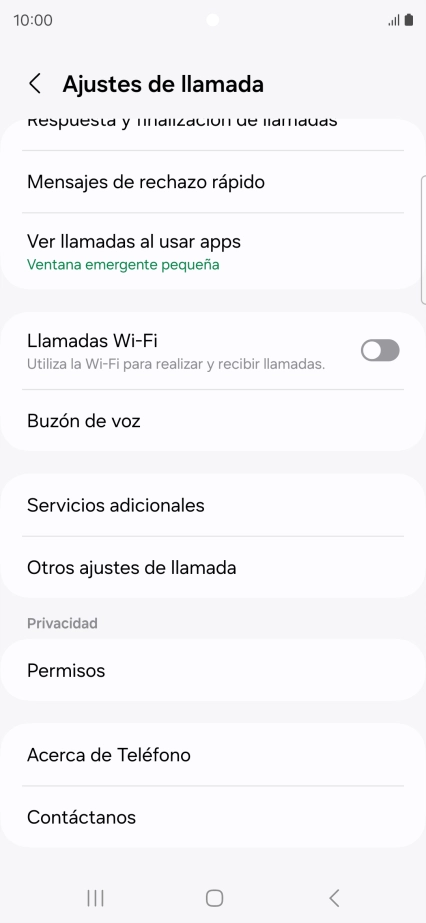 Pulsa Buzón de voz.