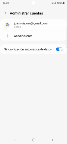 Pulsa la cuenta deseada.