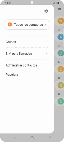 Pulsa Administrar contactos.