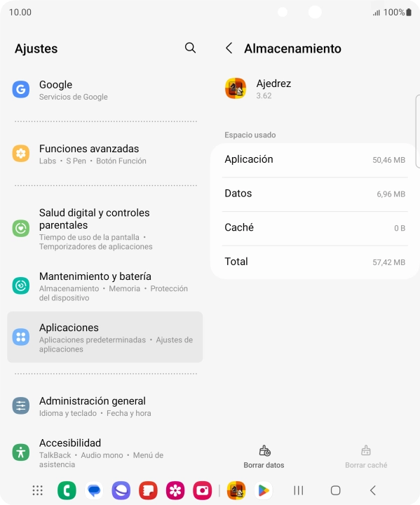 Pulsa la tecla de inicio para terminar y regresar a la pantalla de inicio.