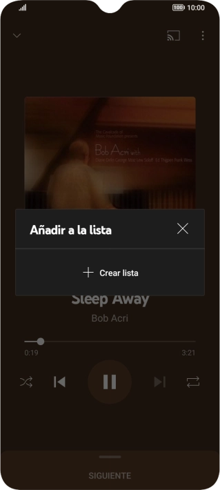Pulsa Crear lista.