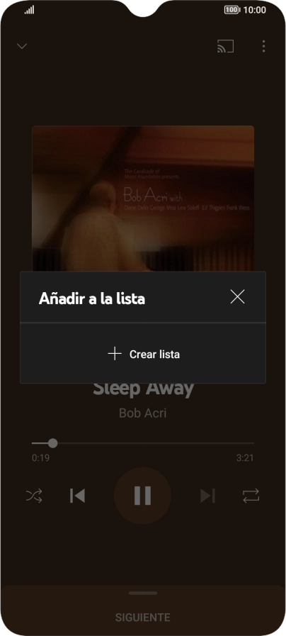 Pulsa Crear lista.